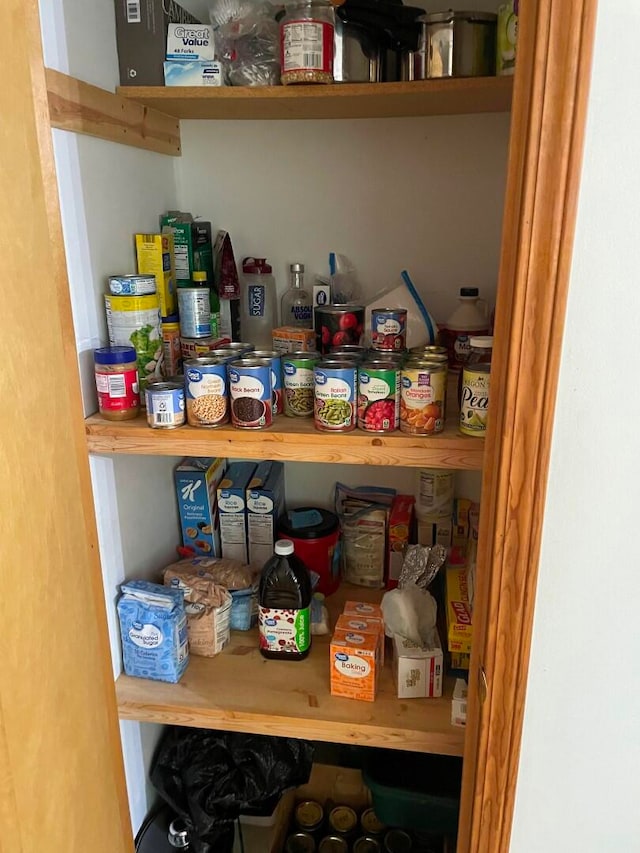 view of pantry