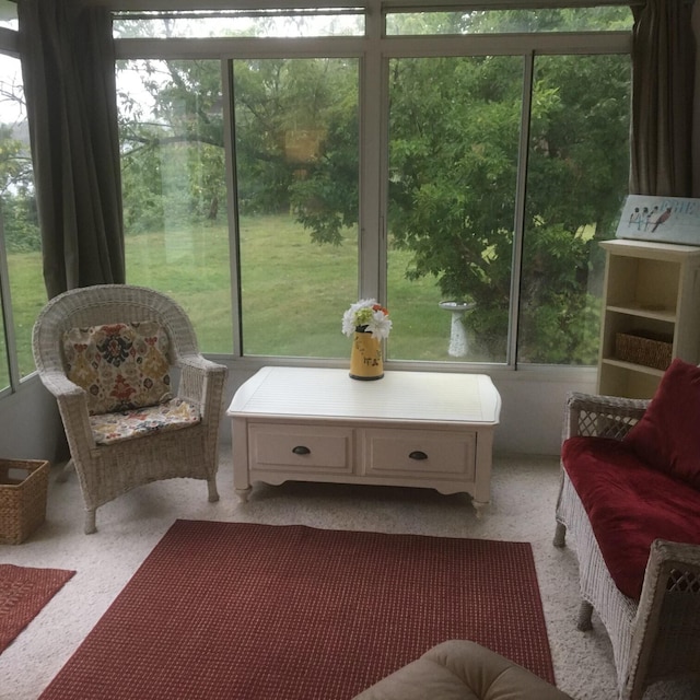 sunroom with a wealth of natural light