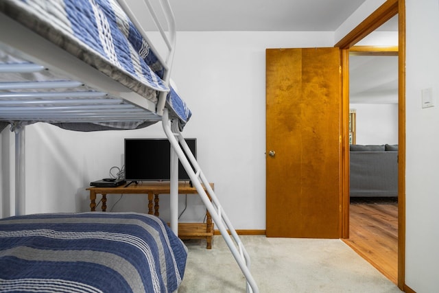 bedroom featuring hardwood / wood-style floors