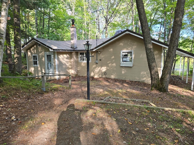 view of rear view of property