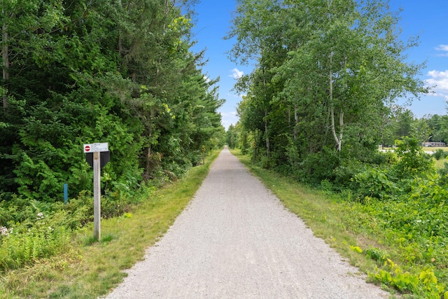 view of road