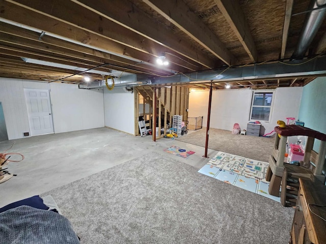 view of basement