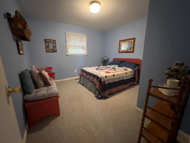 bedroom featuring carpet floors