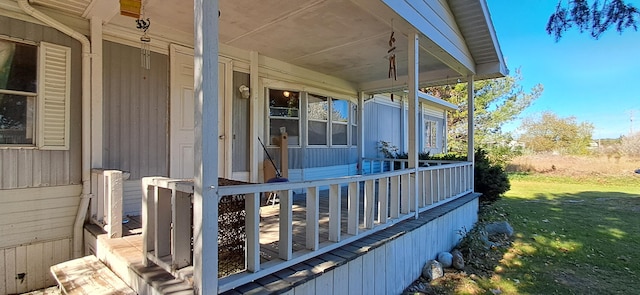 view of property exterior with a lawn