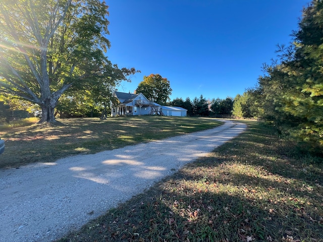 view of road