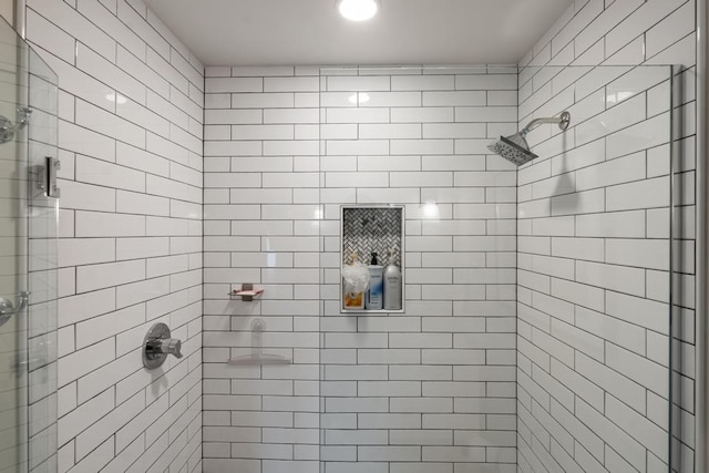 bathroom with walk in shower