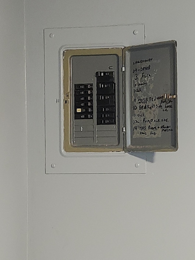 utility room featuring electric panel