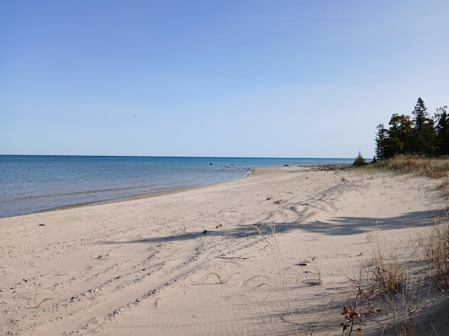 water view with a view of the beach