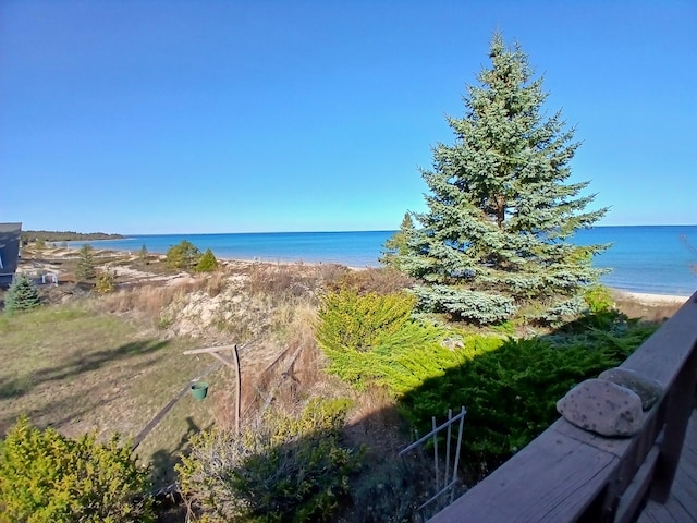 water view featuring a view of the beach