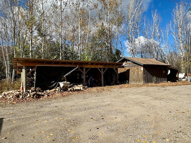 view of outdoor structure