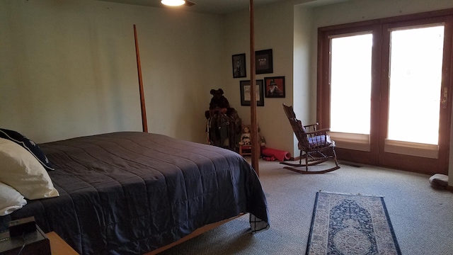 bedroom with carpet floors