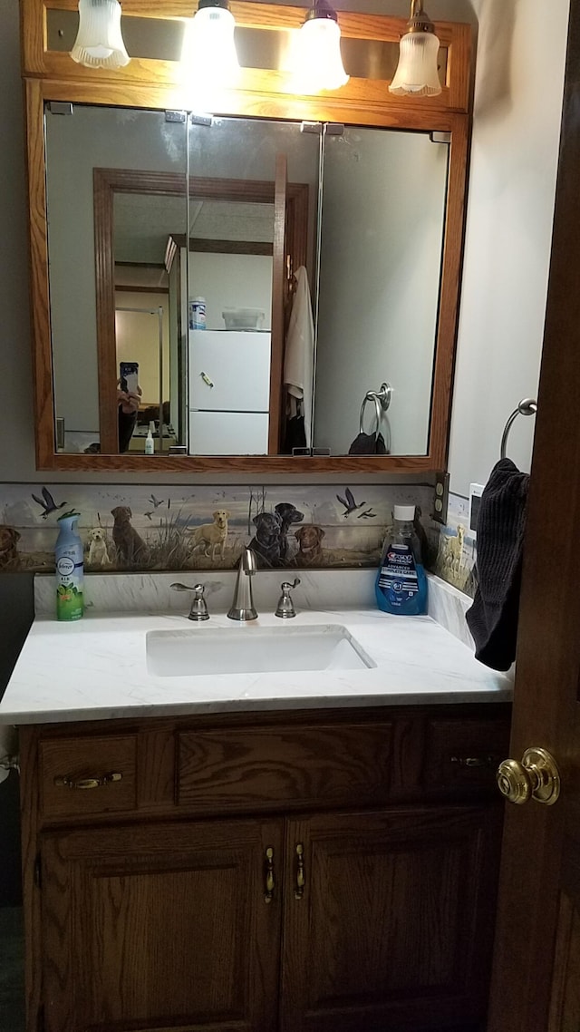 bathroom featuring vanity