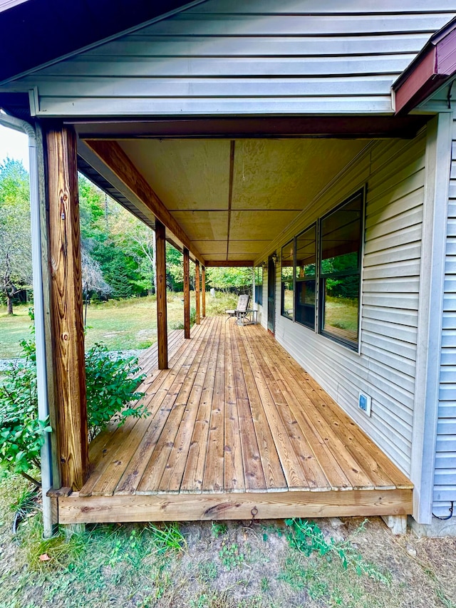 view of deck