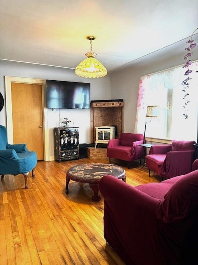 living room featuring wood finished floors