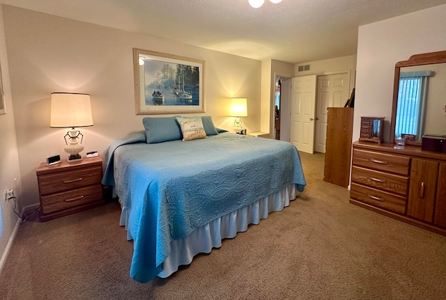 bedroom with carpet floors