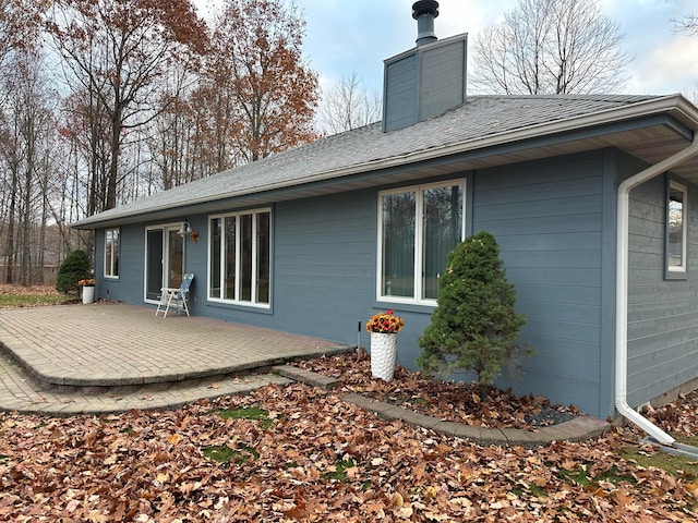 rear view of house with a patio area