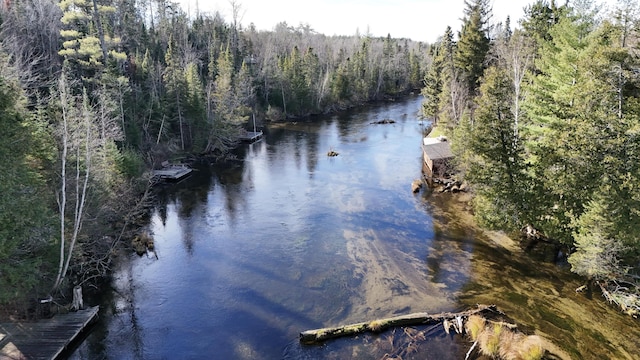 view of water feature