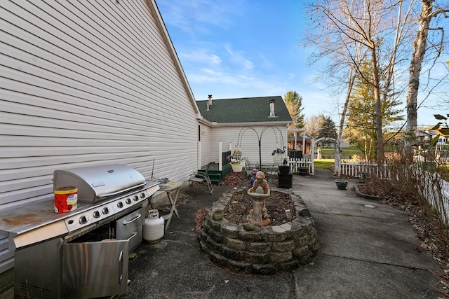 view of patio / terrace with grilling area