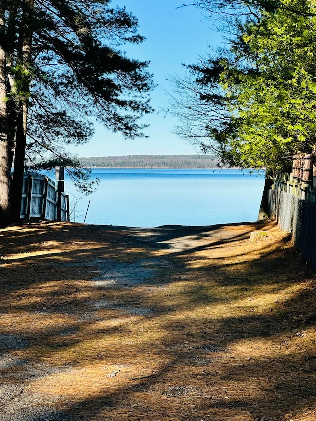 view of water feature