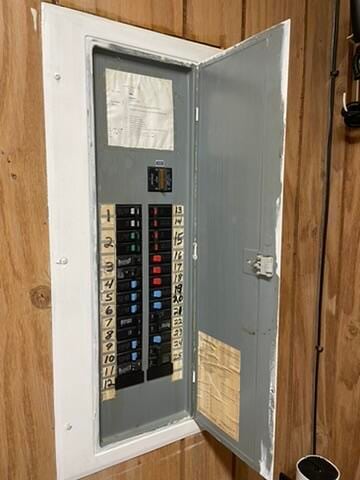 utility room featuring electric panel