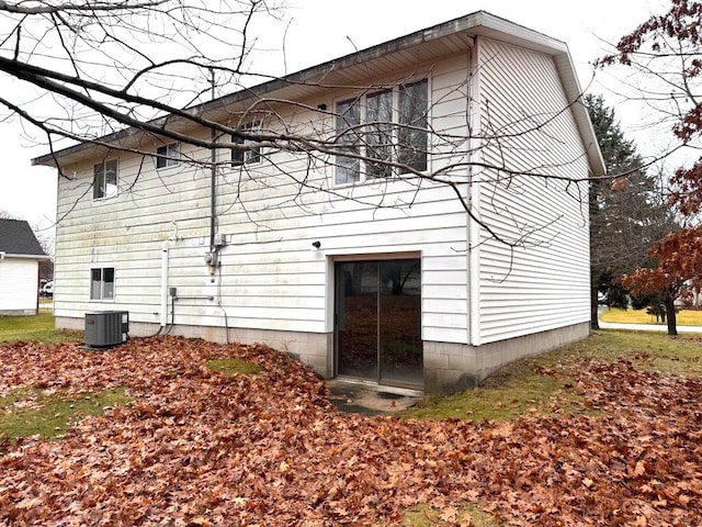 view of property exterior with cooling unit