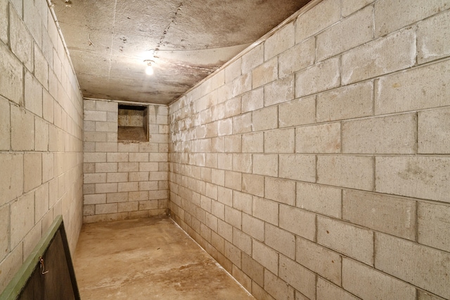 view of basement