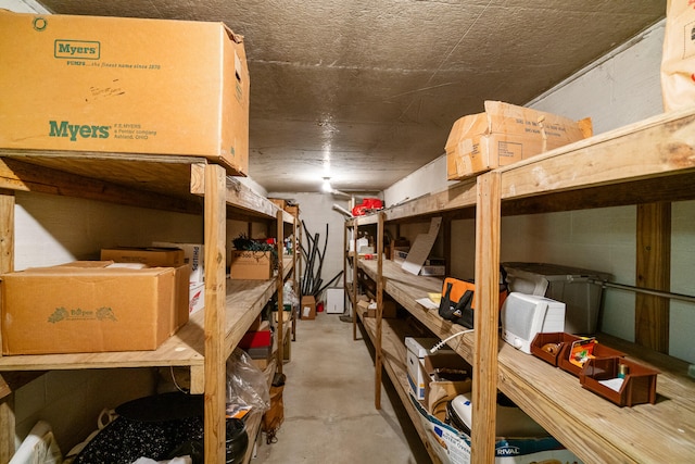 view of storage