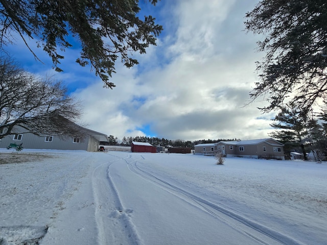 view of snowy yard