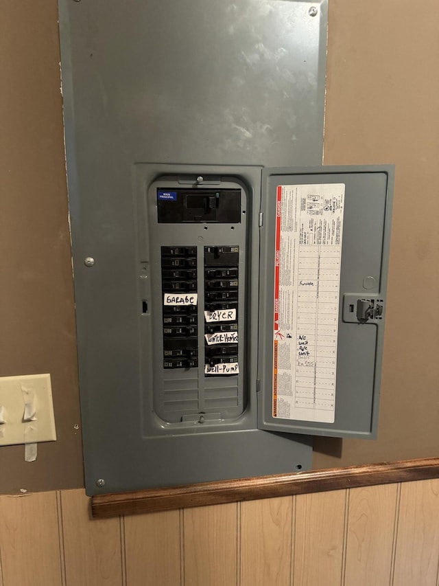 utility room with electric panel