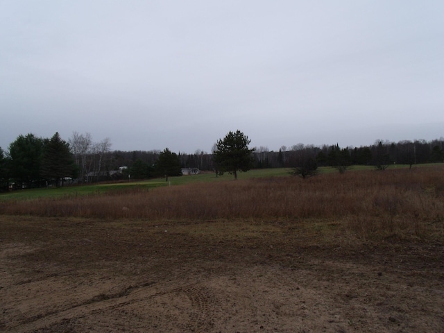 view of yard featuring a rural view