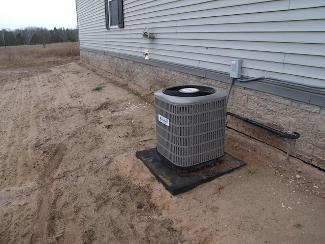 exterior details with central AC unit