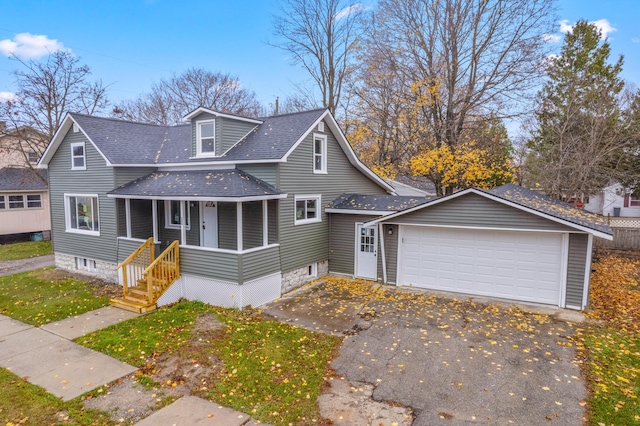 view of front of house featuring a garage