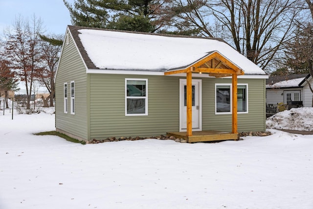 view of bungalow-style home