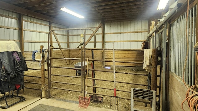 view of horse barn