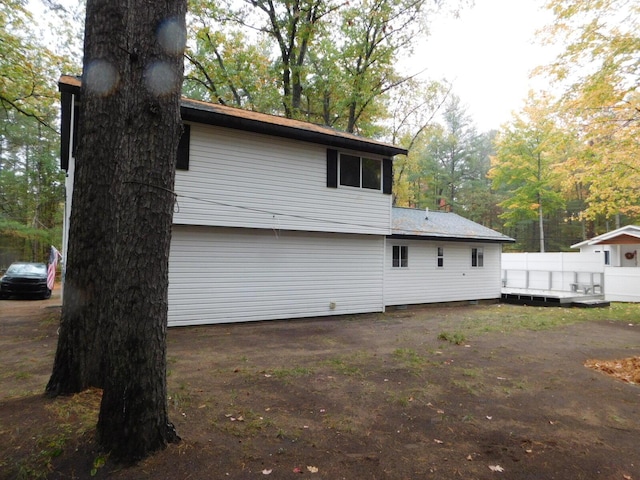 view of rear view of property