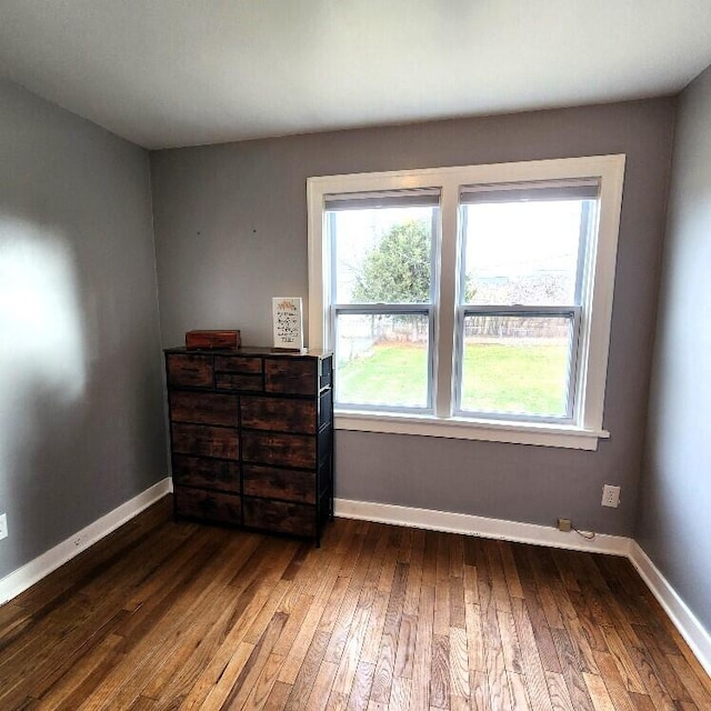 interior space featuring dark hardwood / wood-style flooring