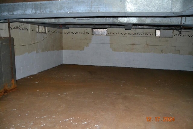 view of basement