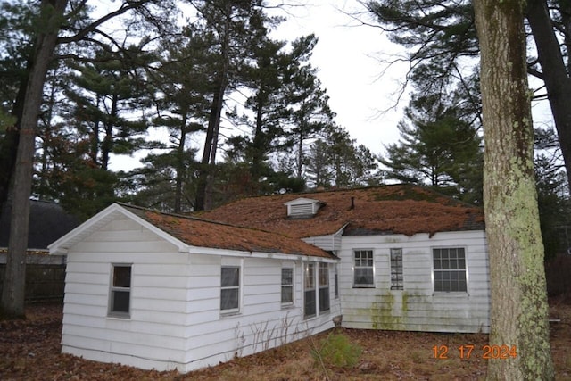 view of back of property