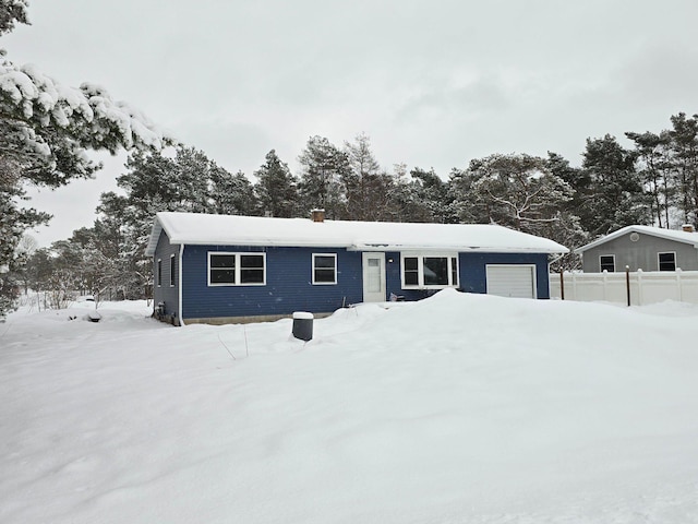 ranch-style house with a garage