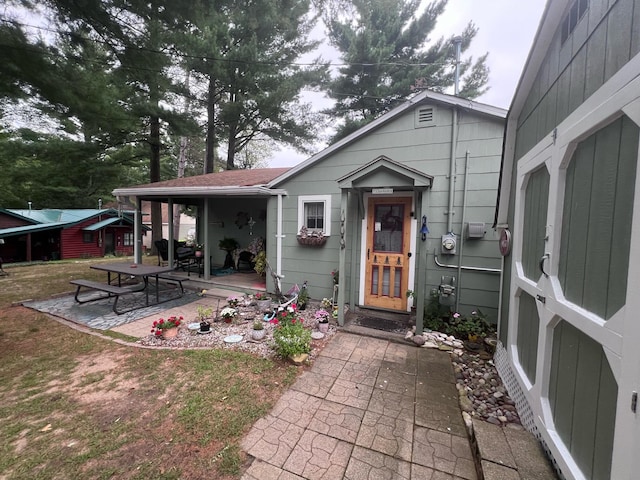 view of rear view of property