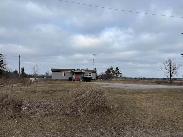 exterior space featuring a rural view