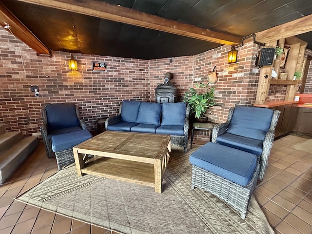 view of patio with outdoor lounge area