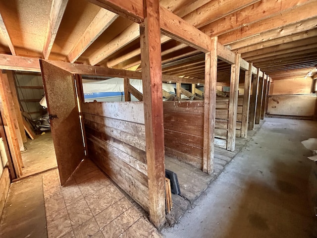 view of horse barn