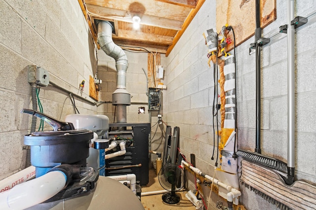 view of utility room