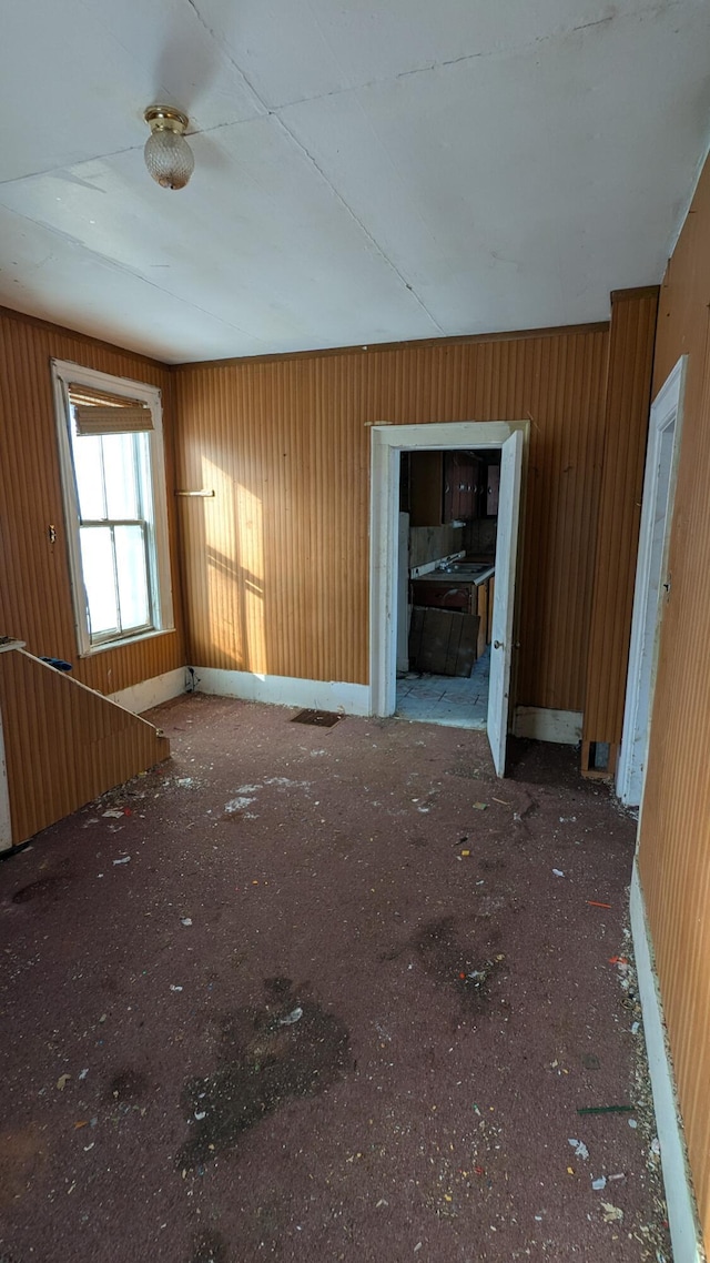 view of unfurnished living room