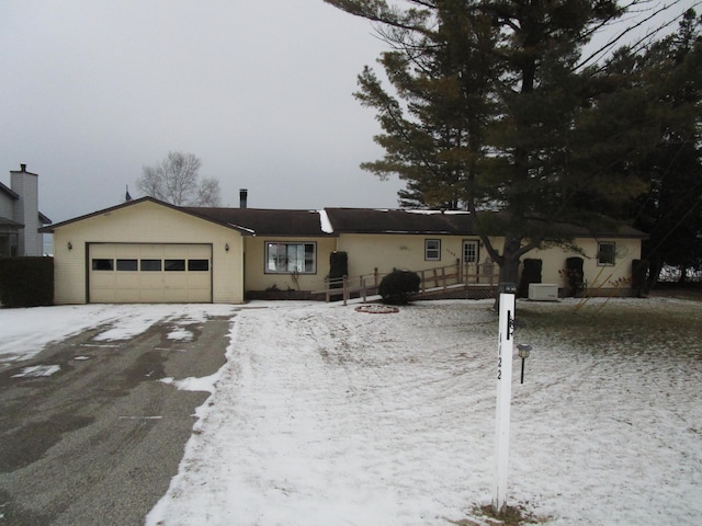 ranch-style house with a garage