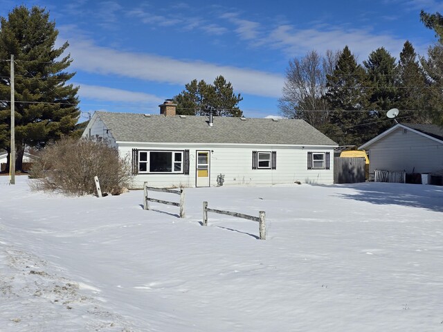 view of snowy yard