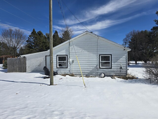 view of front of home