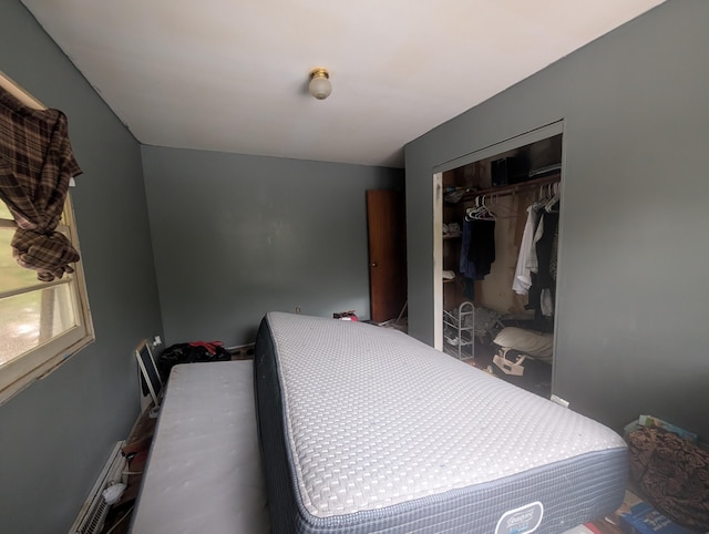 bedroom featuring a closet