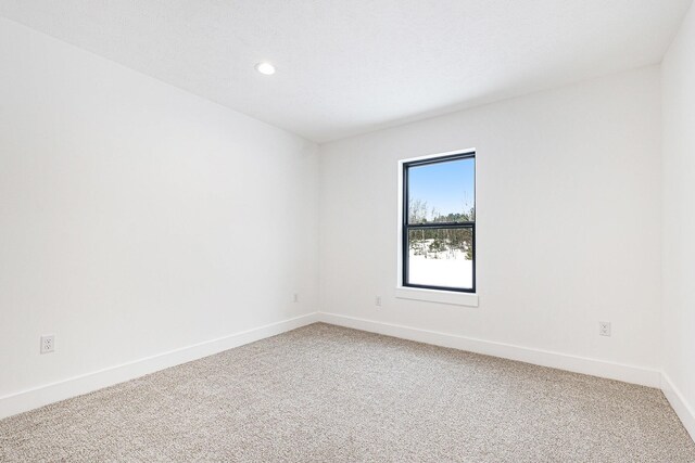 unfurnished bedroom with light colored carpet